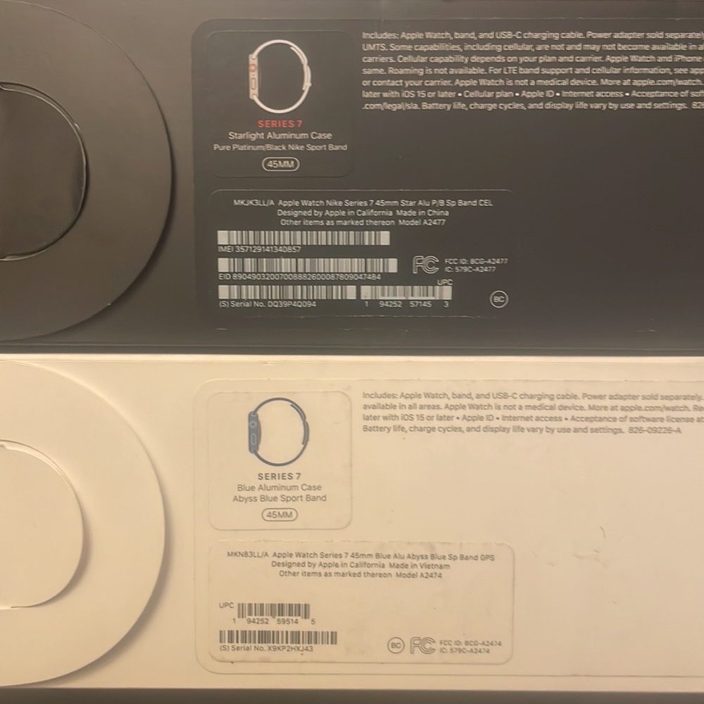 2 45mm Apple Watches Series 7